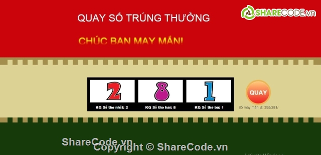 Quay số may mắn,con số may mắn,lucky number,quay số trúng thưởng,quay so may man,quay so trung thuong